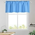 thumbnail image 2 of Yaouit Valances for Windows, Valance Curtains Blackout Valance for Kitchen Solid Rod Pocket Window Treatments Curtain Valance for Kitchen Bathroom Windows 57x17 Inch Long, 1 Panel, 2 of 6
