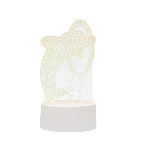 

Frehsky night light 3D USB Acrylic Night Light LED Table Desk Bedroom Decor Gift Warm White Lamp