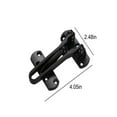 thumbnail image 3 of Door Reinforcement Lock, 1 Pack, Inward Swinging Inside Doors Flip Lock Home Reinforcement Lock for Swing-in Doors, Front Door, Hotel Door, Thicken Solid Aluminium Alloy, 3 of 7