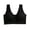 Black, variant on Qingpeng Womens Front Closure Bras Wide Straps No Underwire Soft Support Comfy Breathable Everyday Casual Sleep Bras
