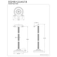 thumbnail image 3 of Kingston Brass CC2102 Freestanding Toilet Paper Holder in Polished Brass, 3 of 6