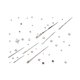 thumbnail image 1 of Naiovety Pegatinas de pared de meteorito 3D a la moda, pegatina de estrella fugaz del universo, espejo con película protectora, calcomanías para Decoración del hogar Plata Naiovety HA075061-01, 1 of 6