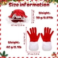 thumbnail image 3 of Gorro de Papá Noel festivo a juego para fiestas, celebraciones navideñas, reuniones familiares y disfraces, 3 of 6