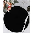 thumbnail image 2 of Round Placemats Set of 4 Solid Color Place Mats Washable Woven Placemat Ash Black Circle Braided Table Mat for Kitchen Dining Table Party Home Decor 15 Inch, 2 of 8