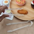 thumbnail image 3 of FUEENIRVA Clear Tongs Serving Food Acrylic 2Pcs for Everyday Use, 3 of 8