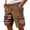 Brown-190427BB, variant on Hearthz Men Cargo Shorts 4th of July Quick Dry Waterproof Men's Hiking Shorts Stretch Golf Fishing Mens Cargo Short Light Gray XXXL