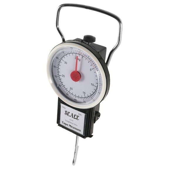 STOBOK Portable Spring Scale with Hanging Hook for Accurate Luggage and Fish Weighing