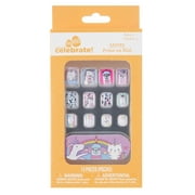 Way To Celebrate Easter Press-On Nail Set, Unicorn