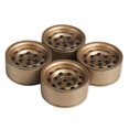 thumbnail image 3 of de rueda de 1,9 pulgadas, de 4 piezas de aluminio CNC resistente para 1:10 RC Crawler -4 Axial SCX10 D90 D110 Bronce CUTICAT Llantas de rueda de coche RC, 3 of 8