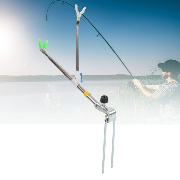 1.5m Stainless Steel Telescopic Fishing Rod Holder, Portable