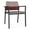 Mahogany-Metal, variant on Avon Reception Guest Chair UPH Seat HPL Back / Black Steel / Mahogany / Gray