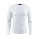 thumbnail image 5 of INSPIRE CHIC Camisetas de Hombre Cuello Redondo de Manga Larga Brillante 2XL Blanca, 5 of 6