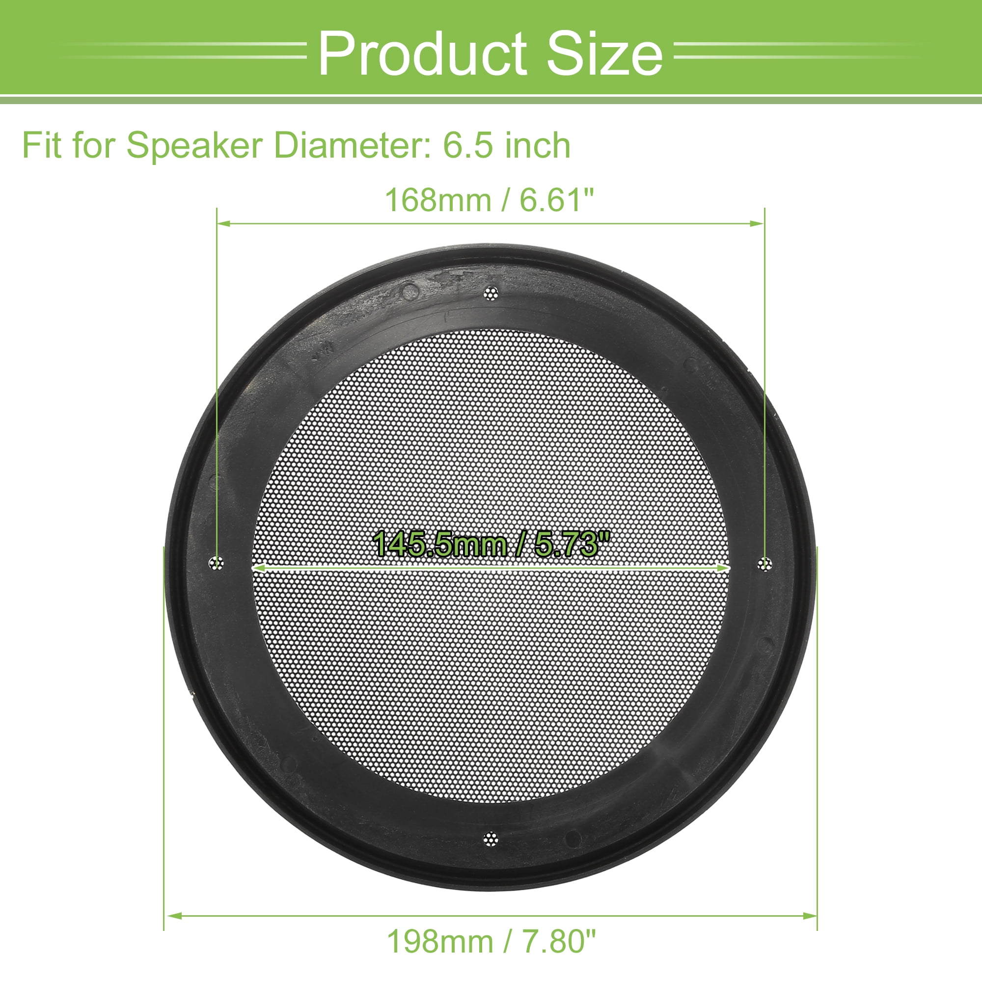 Unique Bargains Car Speaker Grills Cover Mesh Round Subwoofer Guard Protector Case 6.5"