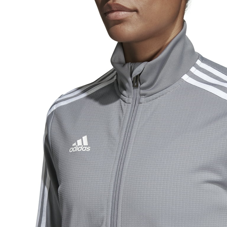 Women's Adidas Grey/Clear Onix/White Tiro 19 Track Jacket - S