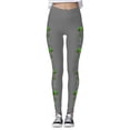 thumbnail image 4 of WILLBEST Leggings de Cintura Alta para Mujer, para Entrenamiento, Yoga, Suaves, Elásticos, con Estampado Navideño, Bloques de Color, Cómodos, para Fitness Y Running 2297 Mediana, 4 of 4