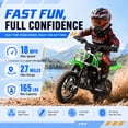 thumbnail image 3 of QEASET 39CC Dirt Bike, Mini Bike 4-Stroke Gas Powered off Road with Max Speed 20MPH, Pull Start, 3 of 9