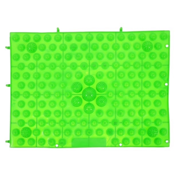 Almohadilla de masaje de reflexología podal, esterilla de acupresión para circulación sanguínea, placa de masaje para pies (verde)