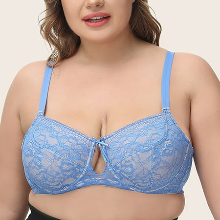 

SELONE 2023 Bras for Women Push Up Plus Size Lace Seamless Sports for Full Figured Women Breathable Lightly Base Everyday Bras for Women Sports Bras for Women Nursing Bras for Breastfeeding Blue 85E