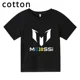 thumbnail image 4 of Camiseta de algodón Messi de verano 2024, ropa para niños, niñas, verano, manga corta, informal, para niños, camisetas deportivas, 4 of 5