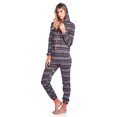 thumbnail image 2 of Ashford & Brooks Women's Sweater Fleece Zip Up Hooded Jumpsuit One Piece Pajama, 2 of 5