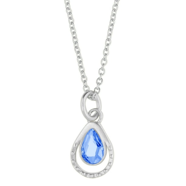 Collar para Mujer con Cristal Fino Swarovski Drop– Bañado en Rodio- Collar Elegante y Brillante-Collares de Mujer de Moda- Joyería para Mujer de Moda- Regalo especial Ortiz Espinosa Temporada