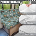 thumbnail image 6 of XYZCANDO Floral Horse RV Booth Seat Covers Soft RV Dinette Cushion Covers, Comfortable, Suitable for Camper Couch, Fit for Sofa Booth Seats RV Camper Car Bench Seats, 6 of 7