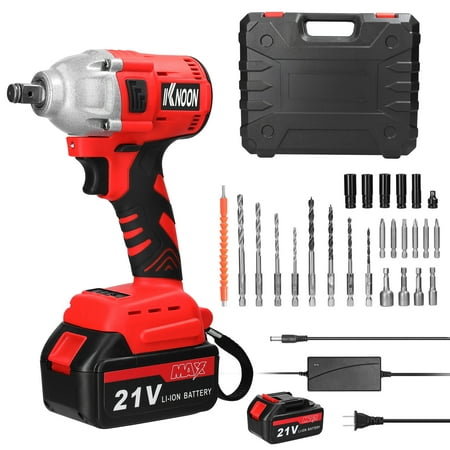 

KKnoon Household 2in1 21V Electric Drill Electric Set Rotation Ways Adjustment High Torque Power Tool Practical Installation Device