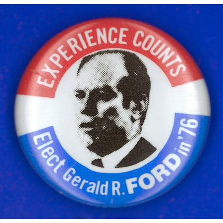 - Presidential Campaign1976 Nrepublican Campaign Button From The 1976 Presidential Election Featuring Gerald Ford Rolled Canvas Art - (24 x 36)