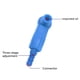 thumbnail image 3 of Herramienta de cambio rápido de aceite de freno de coche, purgador de líquido de aire, herramienta de purga automática, conector para automóviles, camiones, vehículos de construcción, útil (azul) (5, 3 of 5