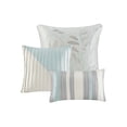 thumbnail image 6 of Madison Park Pintuck Comforter Set, Cal King, Elegant All Season Bedding, Aqua, 6 of 12