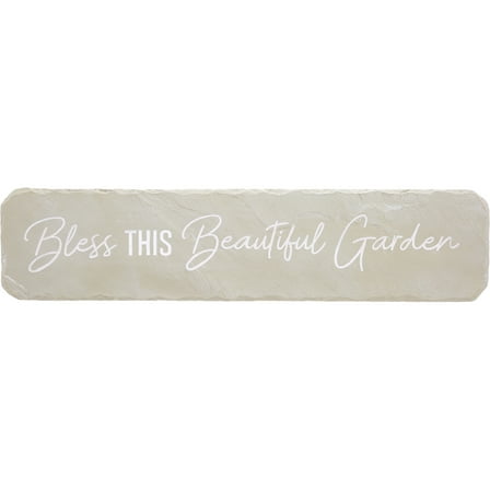 Pavilion – Bless This Beautiful Garden – 16” Indoor Outdoor Weatherproof Decorative Garden Stepping Stone Religious Housewarming Gift