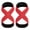Red, variant on Lifetechs 1 Pair Figure 8 Lifting Strap Men Women Anti-Slip Padded Weightlifting Grip Band Bodybuilding Powerlifting Strength Training Home Gym Deadlifts Wrist Strap