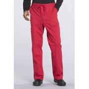 Cherokee Workwear Professionals Men Scrubs Pant Tapered Leg Drawstring Cargo WW190