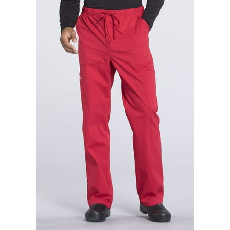 Cherokee Workwear Professionals Men Scrubs Pant Tapered Leg Drawstring Cargo WW190