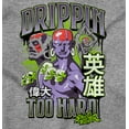 thumbnail image 2 of Street Fighter Dhalsim Drippin Hard Zip Up Hoodie Men's Women's Brisco Brands S, 2 of 6