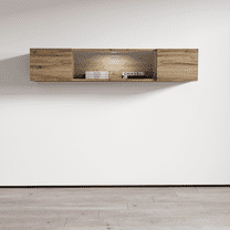 Fly Modular Wall Mounted Floating Media Cabinet (Type-52) Oak