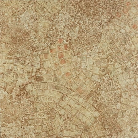 Achim Tivoli Ancient Beige Mosaic 12x12 Self Adhesive Vinyl Floor Tile - 45 Tiles/45 sq. (Best Adhesive For Porcelain Tiles)