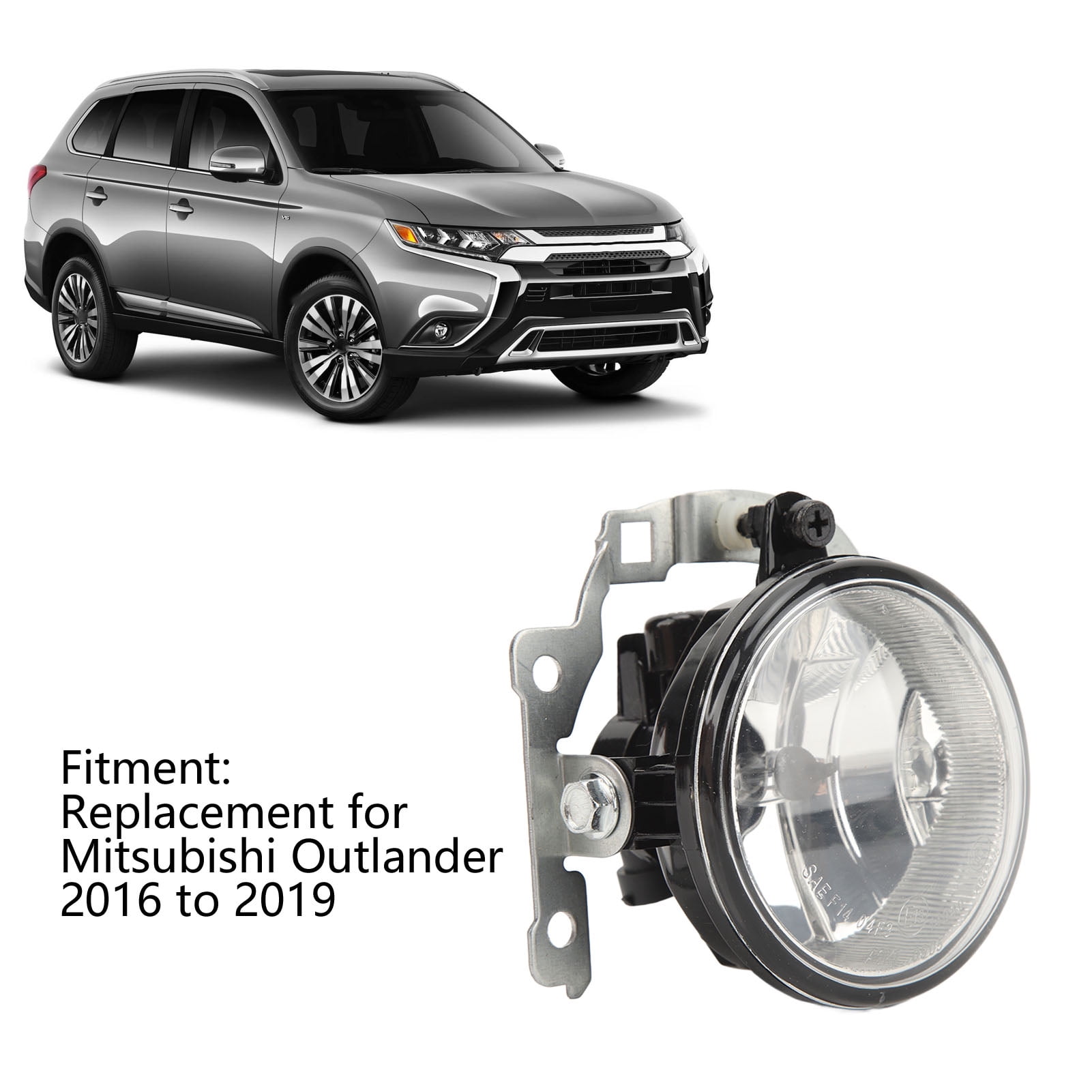 Fog Light Assembly, Direct Replace Waterproof Clear Lens 8321A669