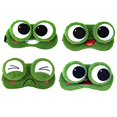 thumbnail image 4 of 3D Frog Cute Cartoon Design Sleeping Eye Blinder Travel Office Snap Soft Plush Eye Mask Green - Cute, 4 of 6