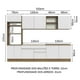 thumbnail image 3 of Cocina Integral MADESA Glamy 310cm Marrón/Blanco, 3 of 5