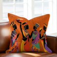 thumbnail image 2 of African Women Throw Pillow Cover Tribe Ethnic Style Cotton Linen Cushion Cover Throw Pillow Case with Invisible Zipper for Couch Sofa Bed Chair Car 20x20 Inch, 2 of 14