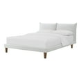 thumbnail image 3 of Furniture of America Plume Queen OEKO-TEX Certified Chenille Fabric Platform Bed, Light Gray, 3 of 10