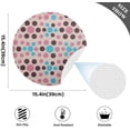 thumbnail image 3 of Colorful Spots Round Placemat Set of 1, Non-Slip Heat Resistant & Waterproof Plate Pads for Dinner Table Table Placemats, 15.4 in Home Decor, 3 of 6