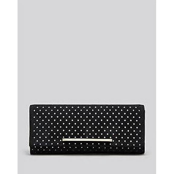 B Brian Atwood Clutch - Ingrid Perforated Black Star Clutch New