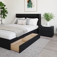 thumbnail image 4 of Nexera Harper Ensemble de Chambre de Rangement Réversible 3 Pcs, Noir, Double, 4 of 6