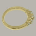 thumbnail image 4 of LBG British Made 18k Yellow Gold Cultured Pearl Womens band Ring - 33 size options - Size 8, 4 of 6