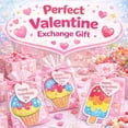 thumbnail image 6 of Valentine Sweet Treat Sand Art Kits for Kids  30 Sets DIY Ice Cream & Donut Sand Art Crafts with Colored Sands & Brushes, Classroom Valentine Exchange Gifts for Boys & Girls, 6 of 8