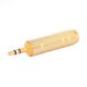 thumbnail image 2 of Adaptador de conector de audio de 3,5 mm macho a 6,35 mm hembra, dorado, F-39, 2 of 11