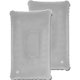 thumbnail image 1 of 2 piezas cojín de asiento cojín para la cabeza cojín de aire cojín de viaje plegable e inflable, tienda de campaña para coche, autobús, tren, avión, con válvula de seguridad, gris claro, 1 of 7