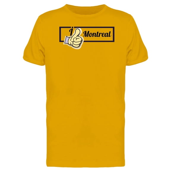 I Like Montreal Thumbs Up Tee Men's -Image by Shutterstock